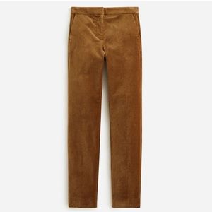 J Crew Full-length Kate straight-leg pant in stretch velvet